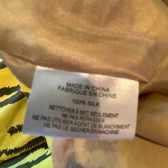 ROY STUDIO 100% Silk Sleeveless Summer or Spring Yellow Dress Size 38 - Picture 4 of 10